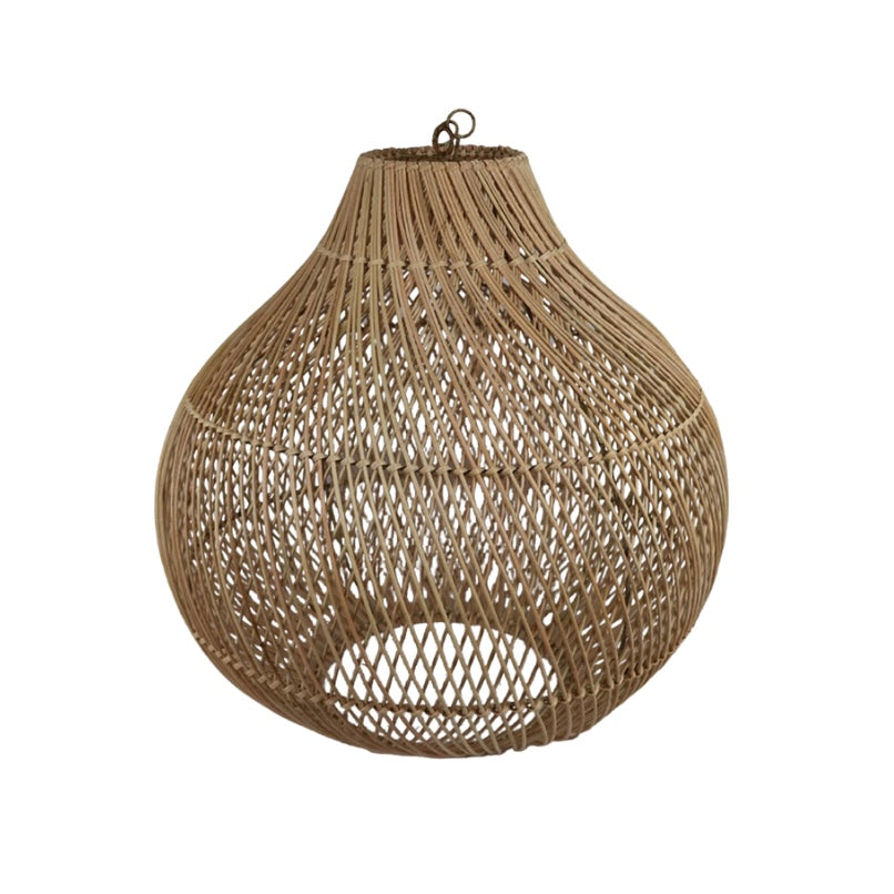 RATTAN DROPLET LAMPSHADE