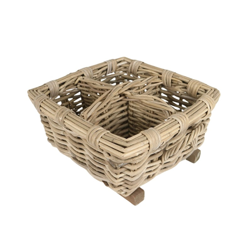 RATTAN HERB PLANTER