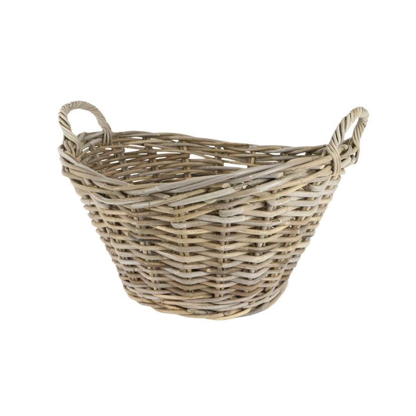 RATTAN OVAL BASKET