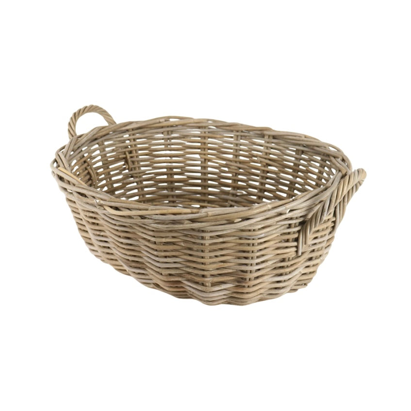 RATTAN OVAL WASH BASKET